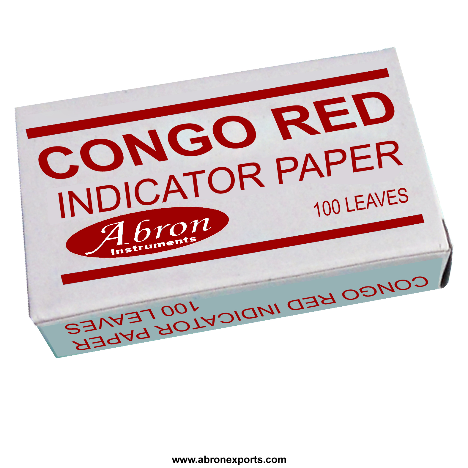 Congo red indicator paper LR 100 lvs abron IP-1126